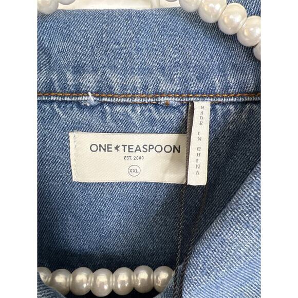 NWT One Teaspoon Desert Jewel Trucker Jacket Size XXL - Picture 9 of 11